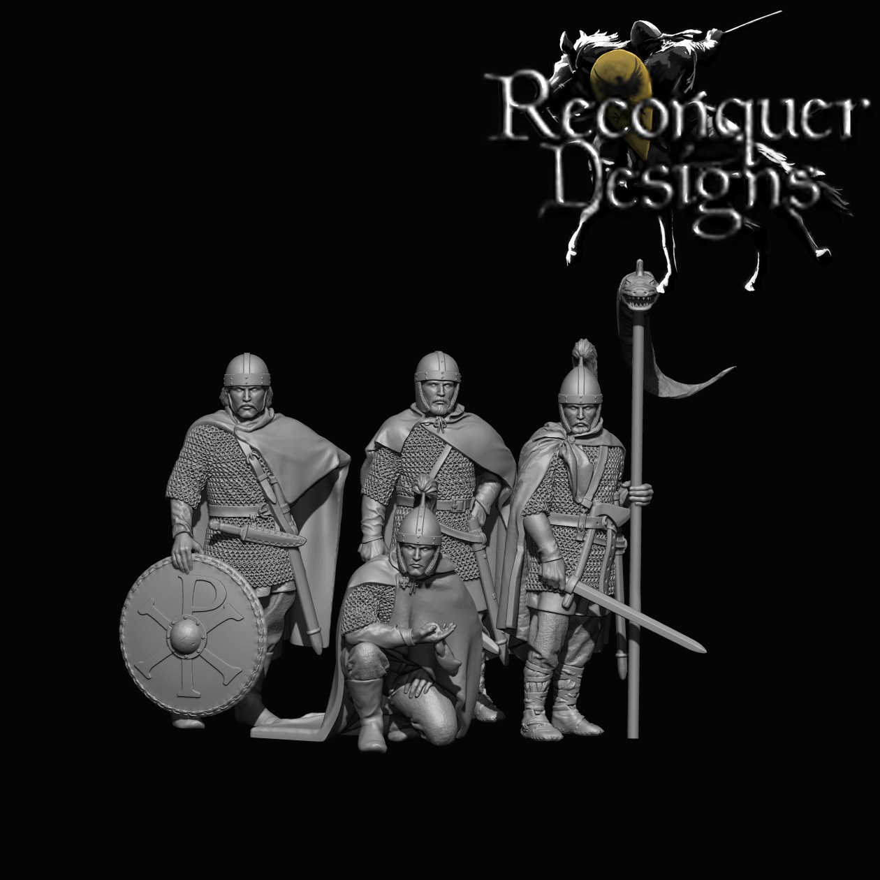 Visigoths Asturians dismounted Set 1